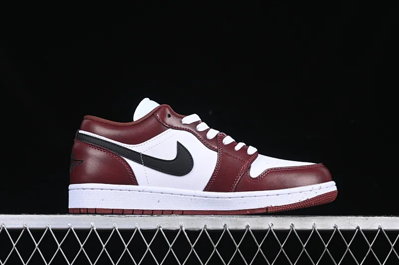 All categories Air Jordan Jordan series basketball shoes Air Jordan 1 Low Air Jordan 1 Low AJ1 Joe 1 white wine red low-top cultural casual sneakers HF3148-102